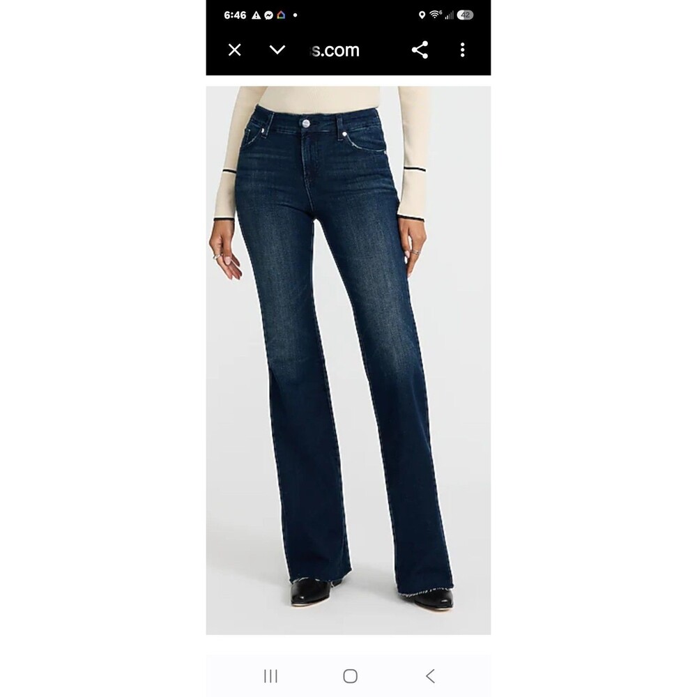 Express Women's Blue Jeans Size 2 Medium Wash Stretch Denim 5 Pocket Casual - Picture 2 of 6